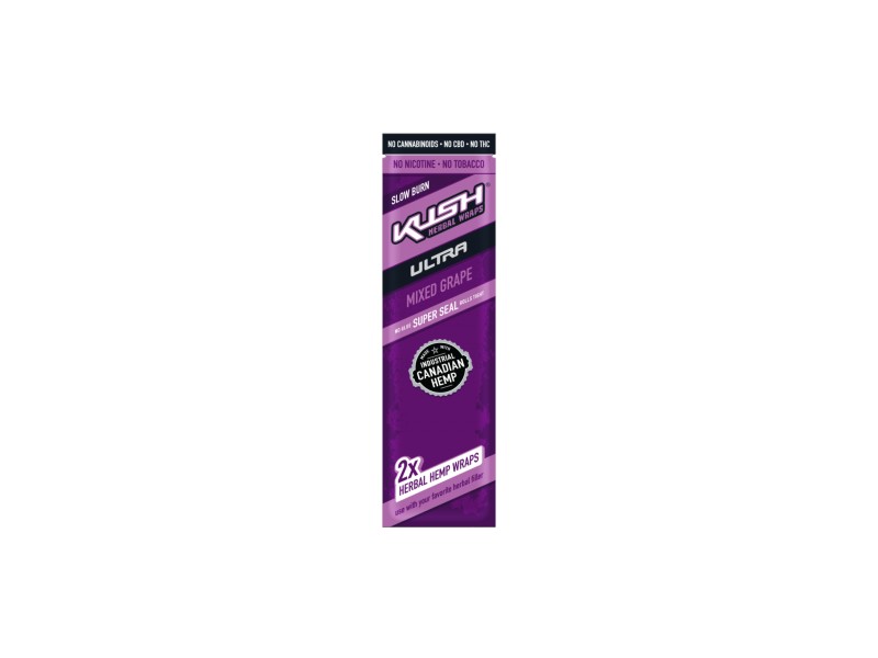 Kush Herbal Wraps - MIXED GRAPE - 2 Unidades